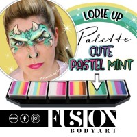 Fusion Body Art Lodie Up Cute Pastel Rainbow Palette (FUSION  Lodie Up Cute Pastel)